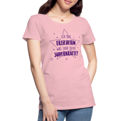 Frauen Premium T-Shirt - Superkräfte - Hellrosa