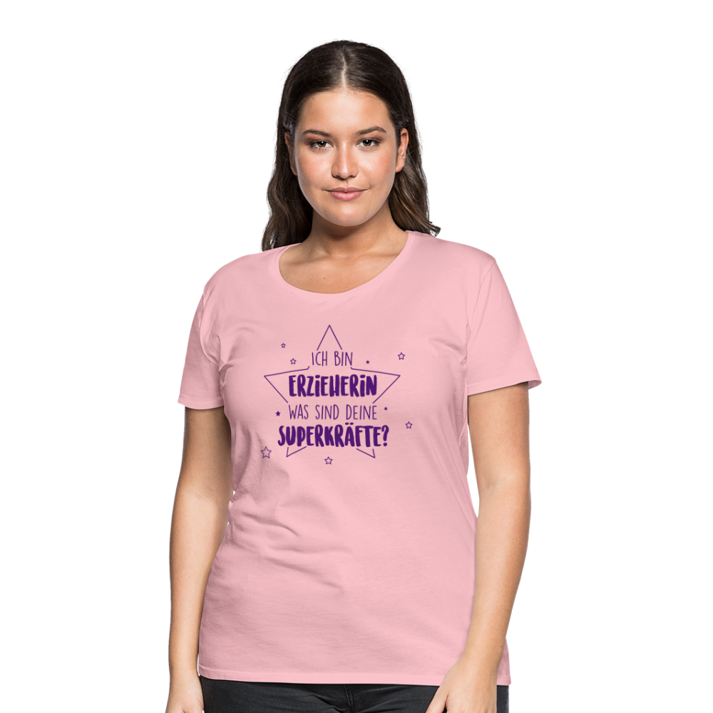 Frauen Premium T-Shirt - Superkräfte - Hellrosa