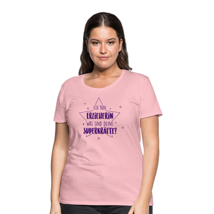 Frauen Premium T-Shirt - Superkräfte - Hellrosa