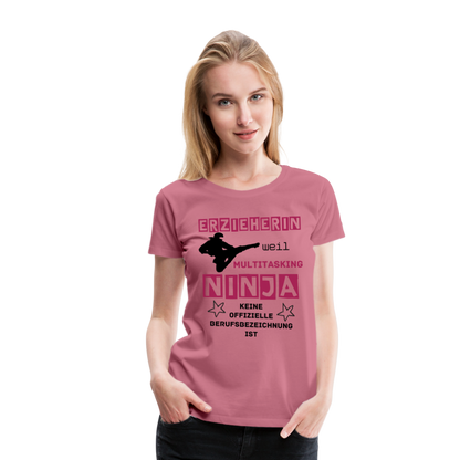 Frauen Premium T-Shirt - Ninja Erzieherin - Malve