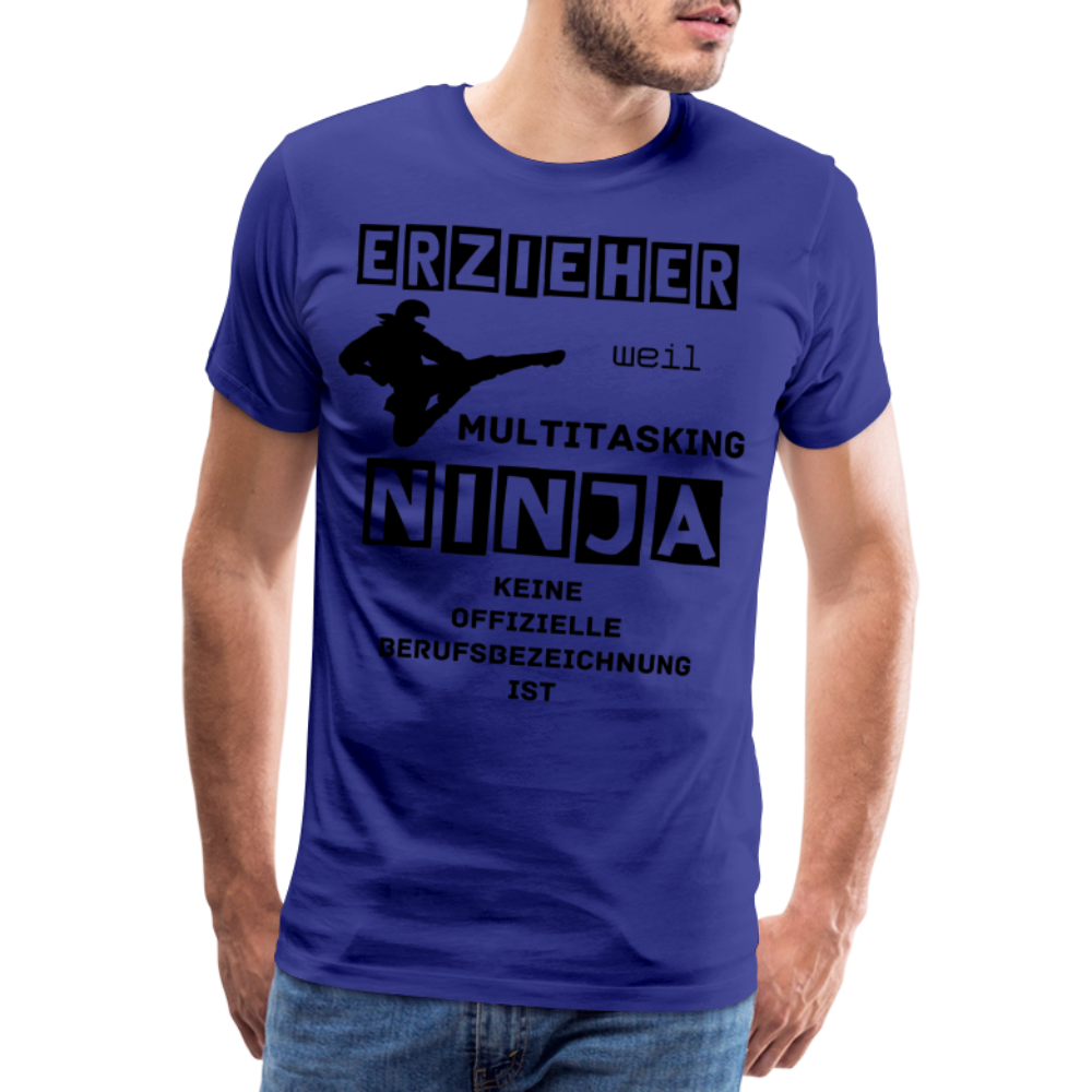 Männer Premium T-Shirt - Erzieher Ninja - Königsblau