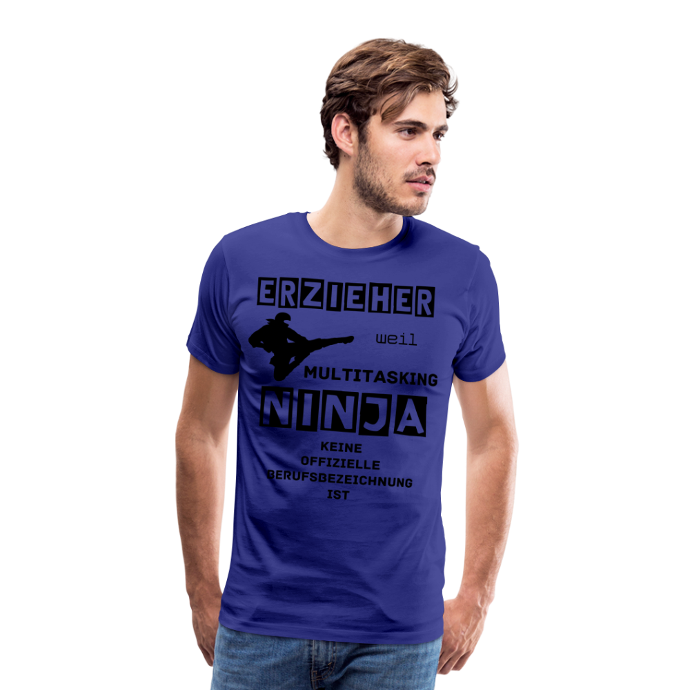 Männer Premium T-Shirt - Erzieher Ninja - Königsblau