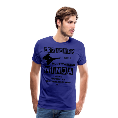 Männer Premium T-Shirt - Erzieher Ninja - Königsblau