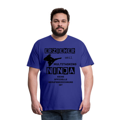 Männer Premium T-Shirt - Erzieher Ninja - Königsblau