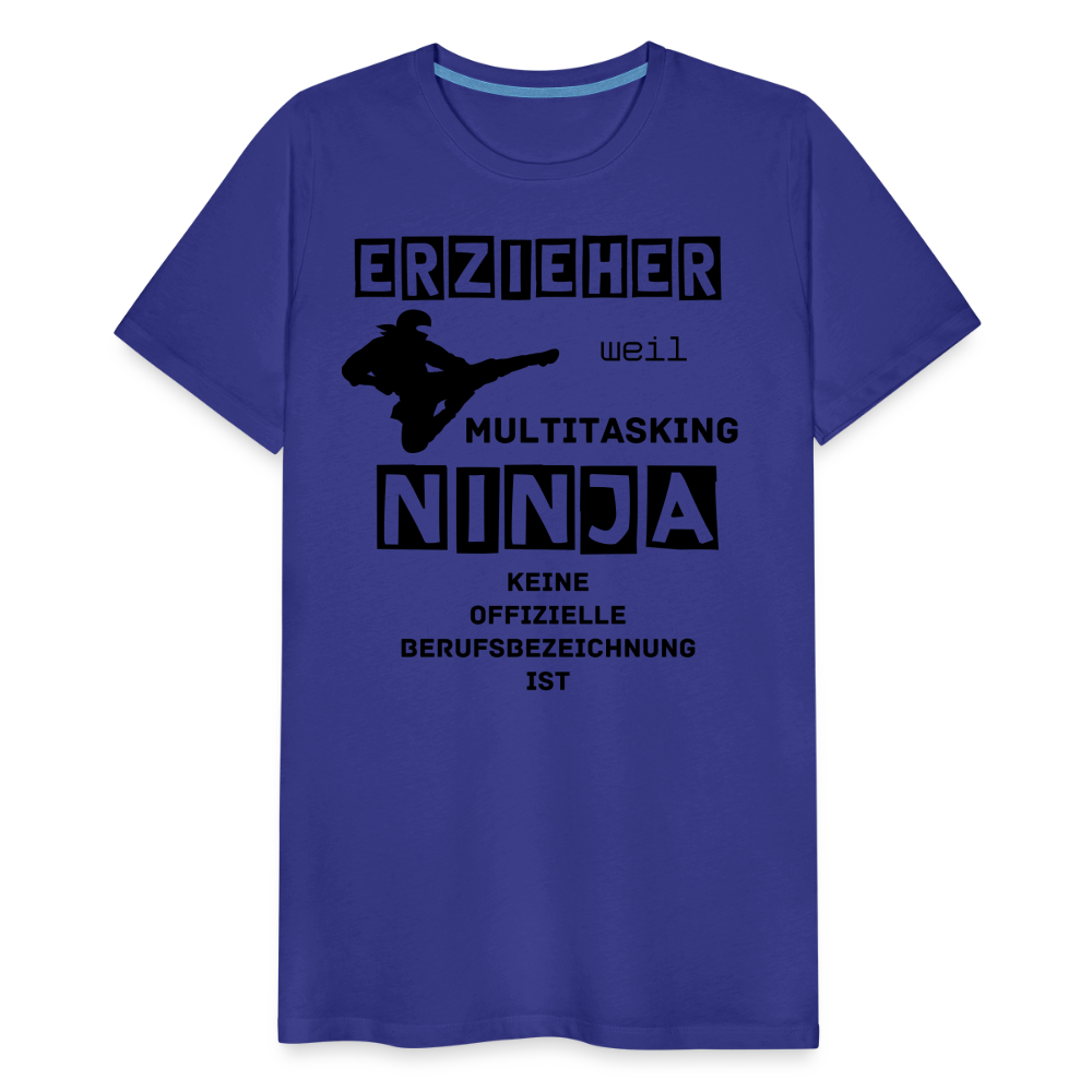 Männer Premium T-Shirt - Erzieher Ninja - Königsblau