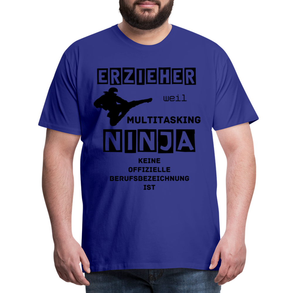 Männer Premium T-Shirt - Erzieher Ninja - Königsblau