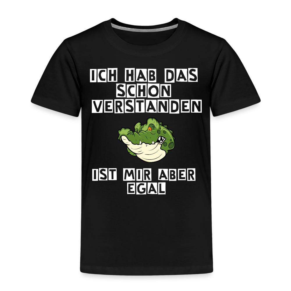 Kinder Premium T-Shirt - Ist mir egal Kinder Spruch - Schwarz