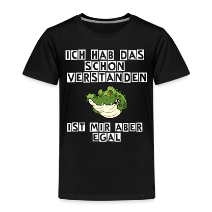 Kinder Premium T-Shirt - Ist mir egal Kinder Spruch - Schwarz