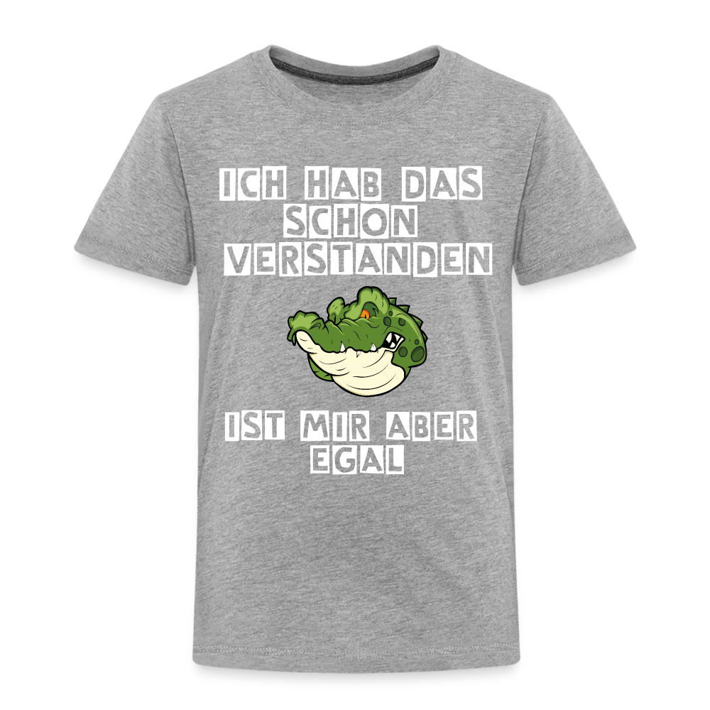 Kinder Premium T-Shirt - Ist mir egal Kinder Spruch - Grau meliert