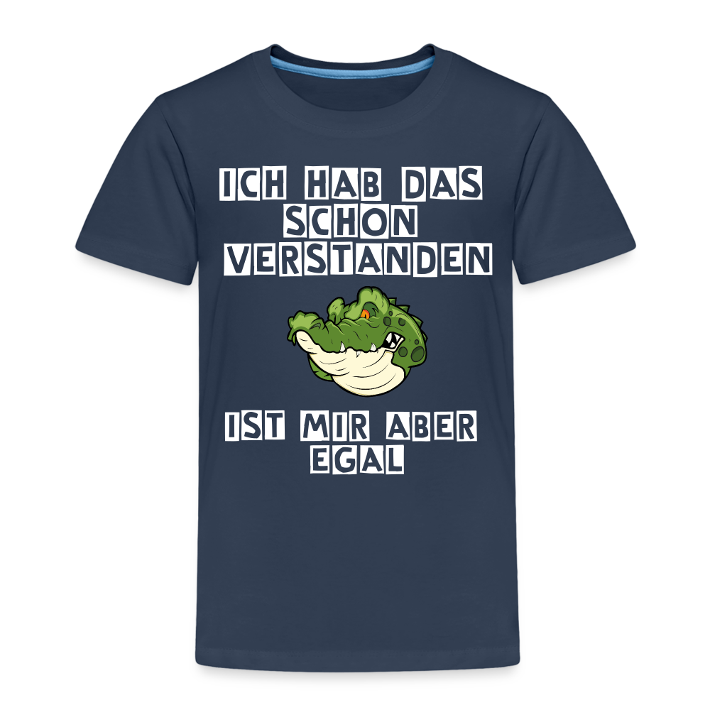 Kinder Premium T-Shirt - Ist mir egal Kinder Spruch - Navy