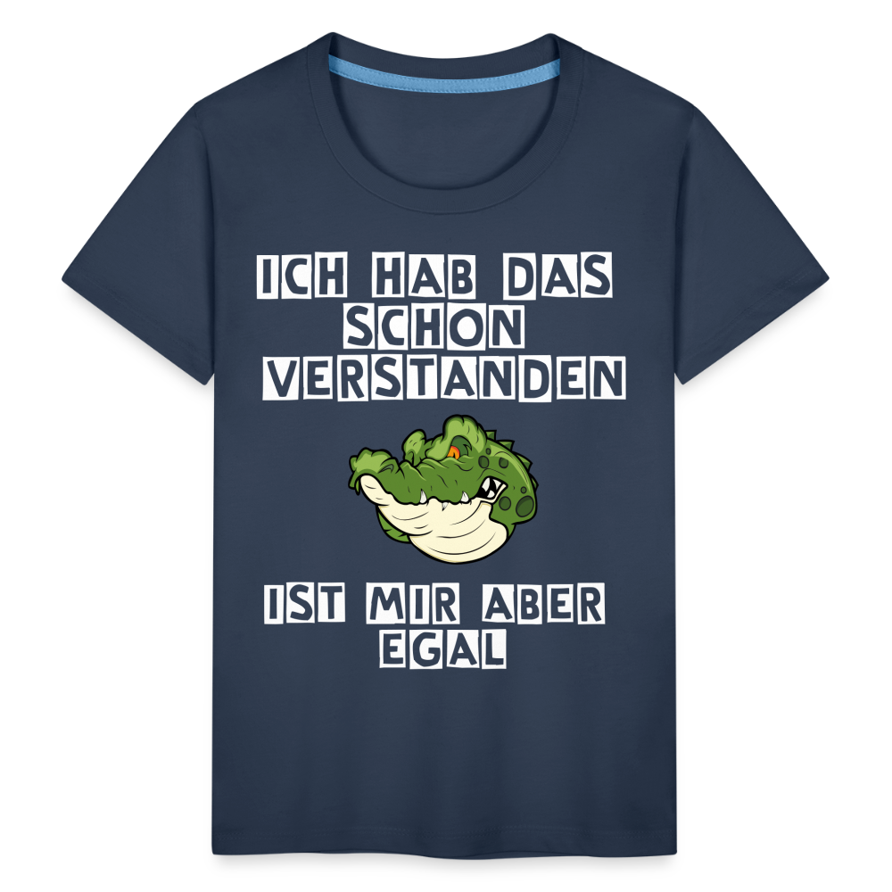 Kinder Premium T-Shirt - Ist mir egal Kinder Spruch - Navy