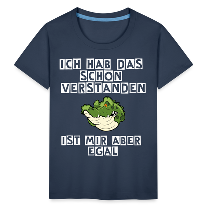 Kinder Premium T-Shirt - Ist mir egal Kinder Spruch - Navy