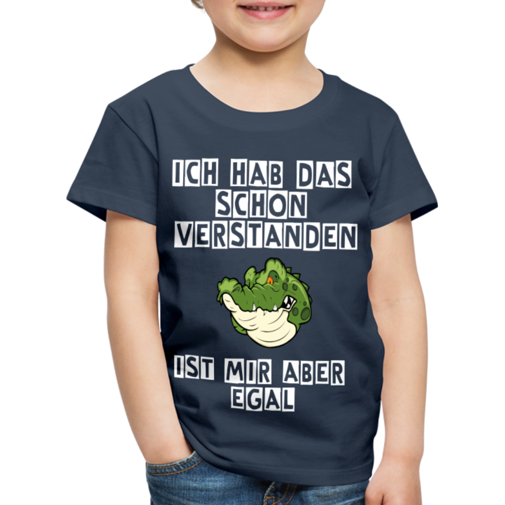 Kinder Premium T-Shirt - Ist mir egal Kinder Spruch - Navy