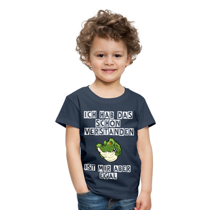 Kinder Premium T-Shirt - Ist mir egal Kinder Spruch - Navy