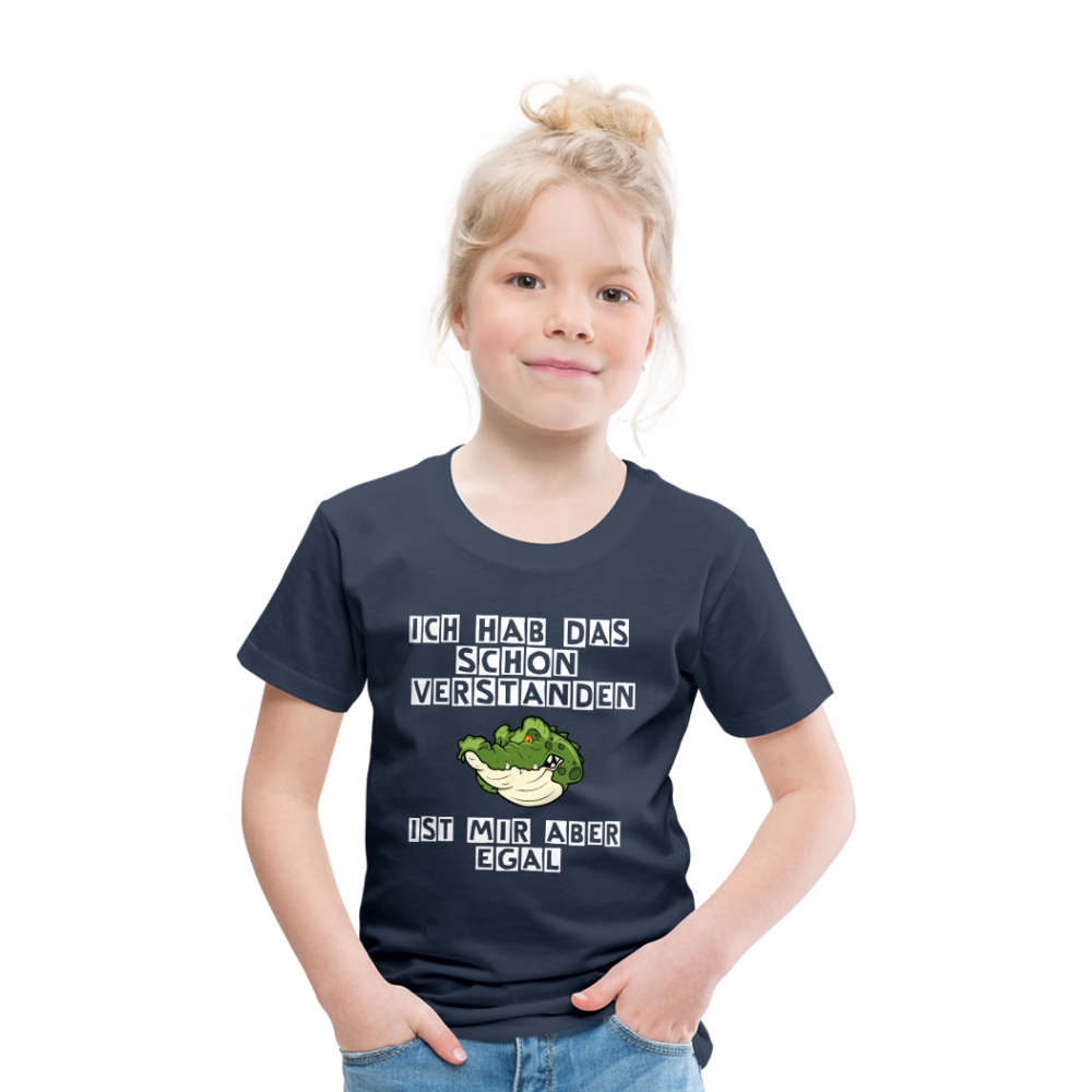 Kinder Premium T-Shirt - Ist mir egal Kinder Spruch - Navy