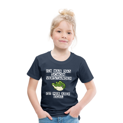 Kinder Premium T-Shirt - Ist mir egal Kinder Spruch - Navy