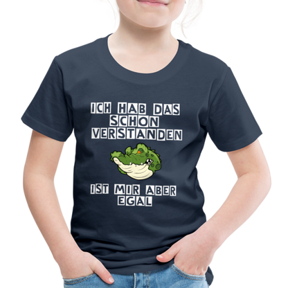 Kinder Premium T-Shirt - Ist mir egal Kinder Spruch - Navy