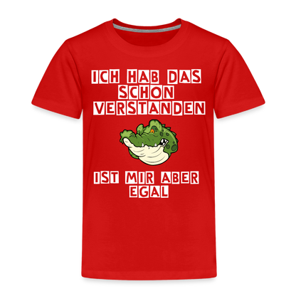 Kinder Premium T-Shirt - Ist mir egal Kinder Spruch - Rot