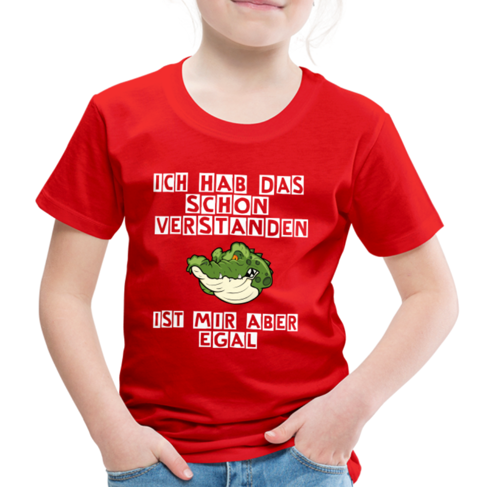 Kinder Premium T-Shirt - Ist mir egal Kinder Spruch - Rot