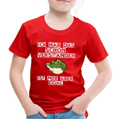 Kinder Premium T-Shirt - Ist mir egal Kinder Spruch - Rot