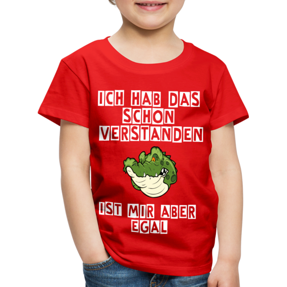 Kinder Premium T-Shirt - Ist mir egal Kinder Spruch - Rot