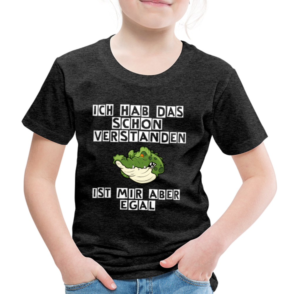 Kinder Premium T-Shirt - Ist mir egal Kinder Spruch - Anthrazit