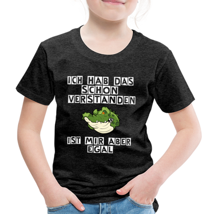 Kinder Premium T-Shirt - Ist mir egal Kinder Spruch - Anthrazit