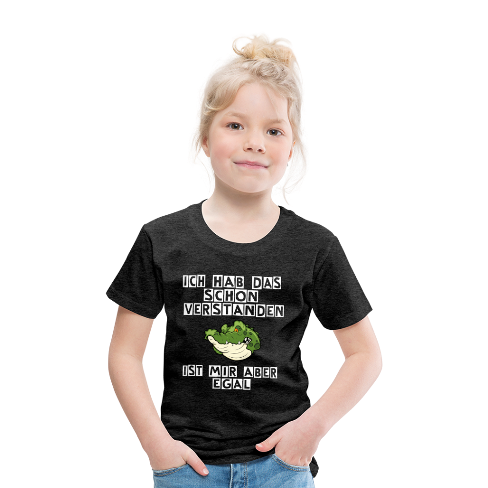 Kinder Premium T-Shirt - Ist mir egal Kinder Spruch - Anthrazit