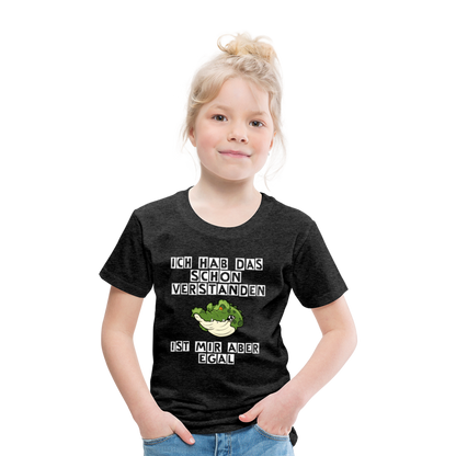 Kinder Premium T-Shirt - Ist mir egal Kinder Spruch - Anthrazit