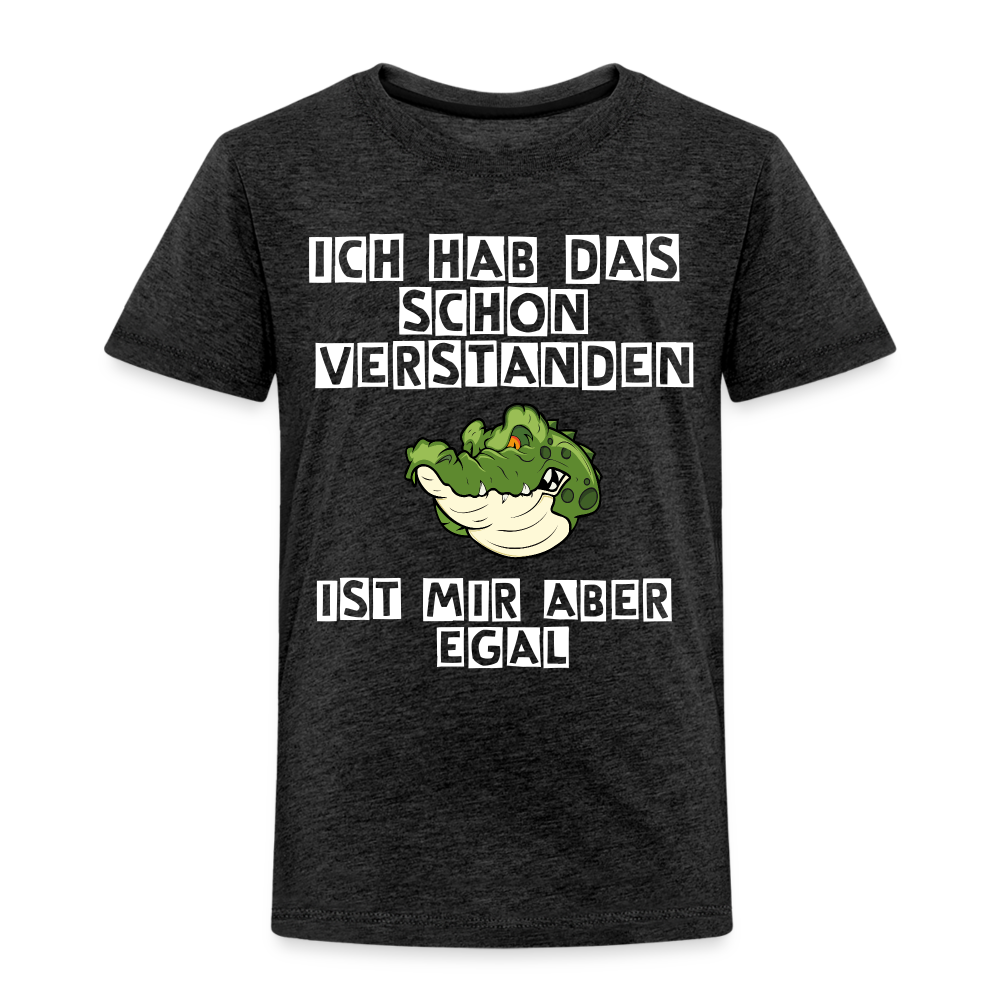 Kinder Premium T-Shirt - Ist mir egal Kinder Spruch - Anthrazit