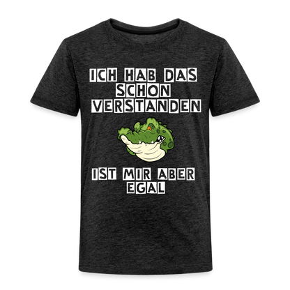 Kinder Premium T-Shirt - Ist mir egal Kinder Spruch - Anthrazit