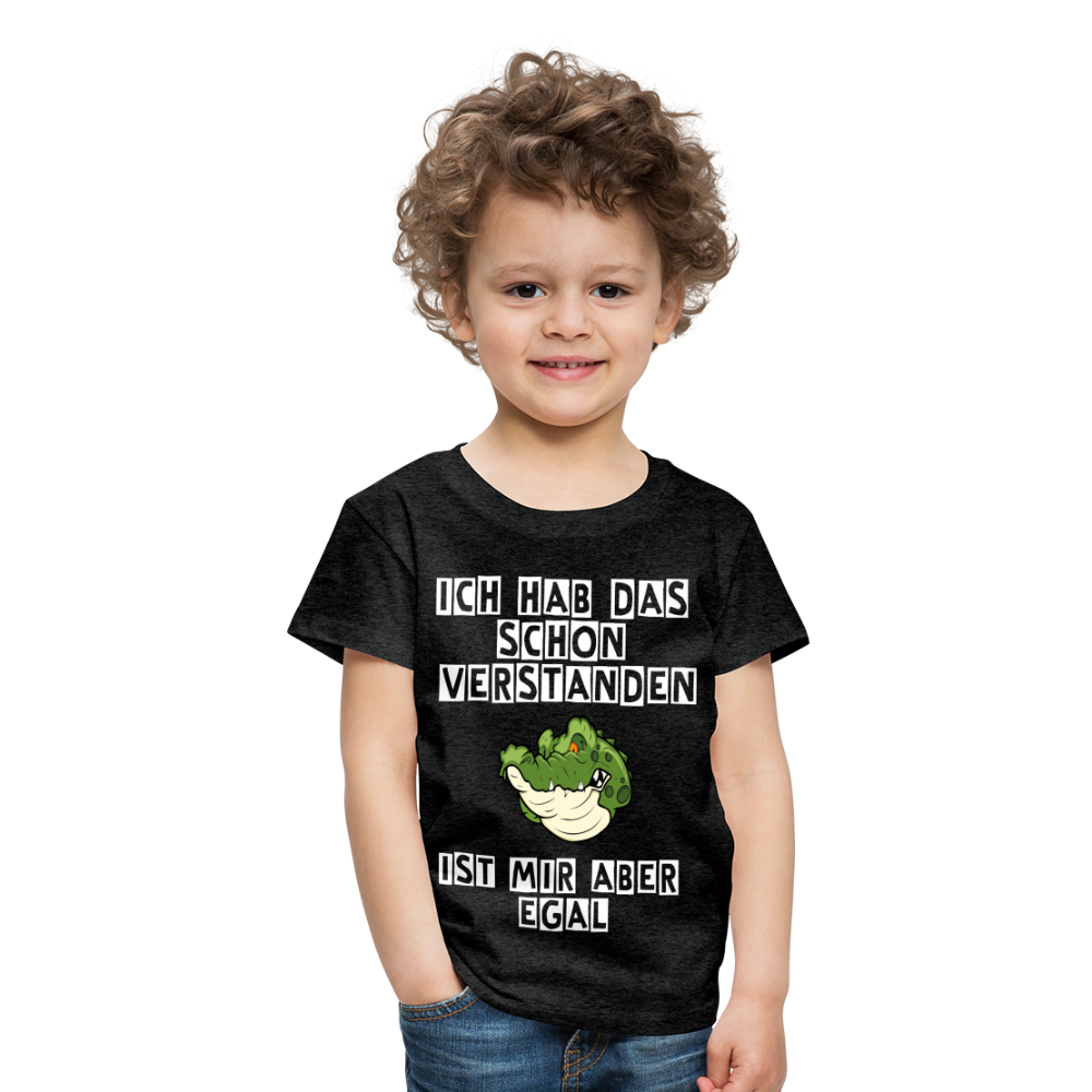 Kinder Premium T-Shirt - Ist mir egal Kinder Spruch - Anthrazit