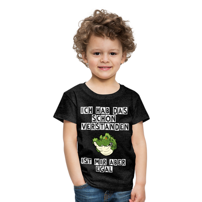 Kinder Premium T-Shirt - Ist mir egal Kinder Spruch - Anthrazit