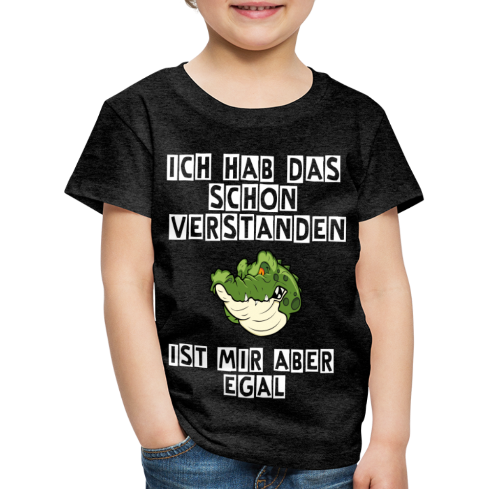 Kinder Premium T-Shirt - Ist mir egal Kinder Spruch - Anthrazit