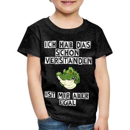 Kinder Premium T-Shirt - Ist mir egal Kinder Spruch - Anthrazit