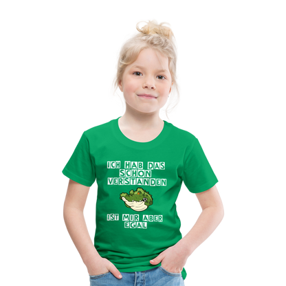 Kinder Premium T-Shirt - Ist mir egal Kinder Spruch - Kelly Green