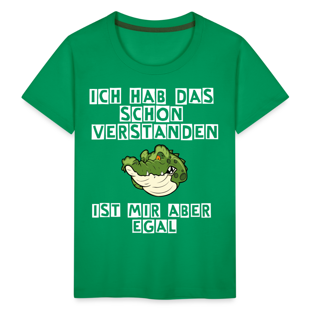 Kinder Premium T-Shirt - Ist mir egal Kinder Spruch - Kelly Green