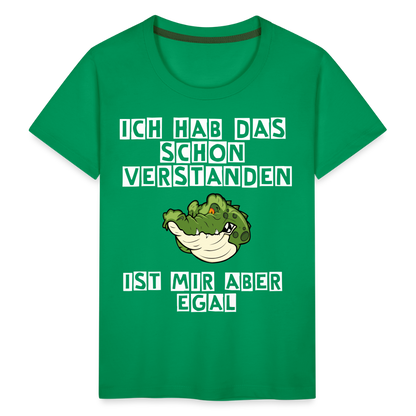 Kinder Premium T-Shirt - Ist mir egal Kinder Spruch - Kelly Green