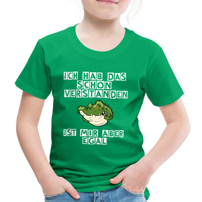 Kinder Premium T-Shirt - Ist mir egal Kinder Spruch - Kelly Green