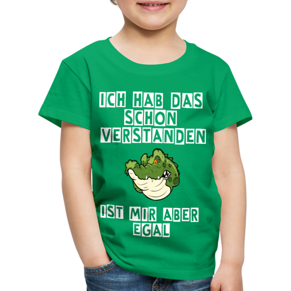 Kinder Premium T-Shirt - Ist mir egal Kinder Spruch - Kelly Green