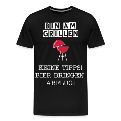 Männer Premium T-Shirt - Grillspruch Männer Shirt - Schwarz