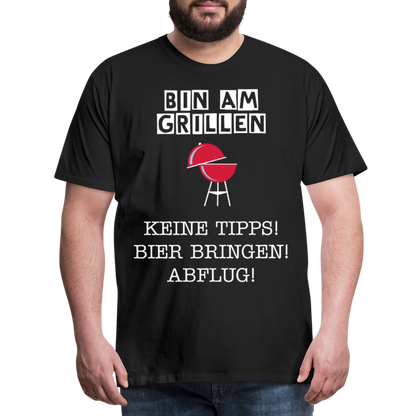 Männer Premium T-Shirt - Grillspruch Männer Shirt - Schwarz