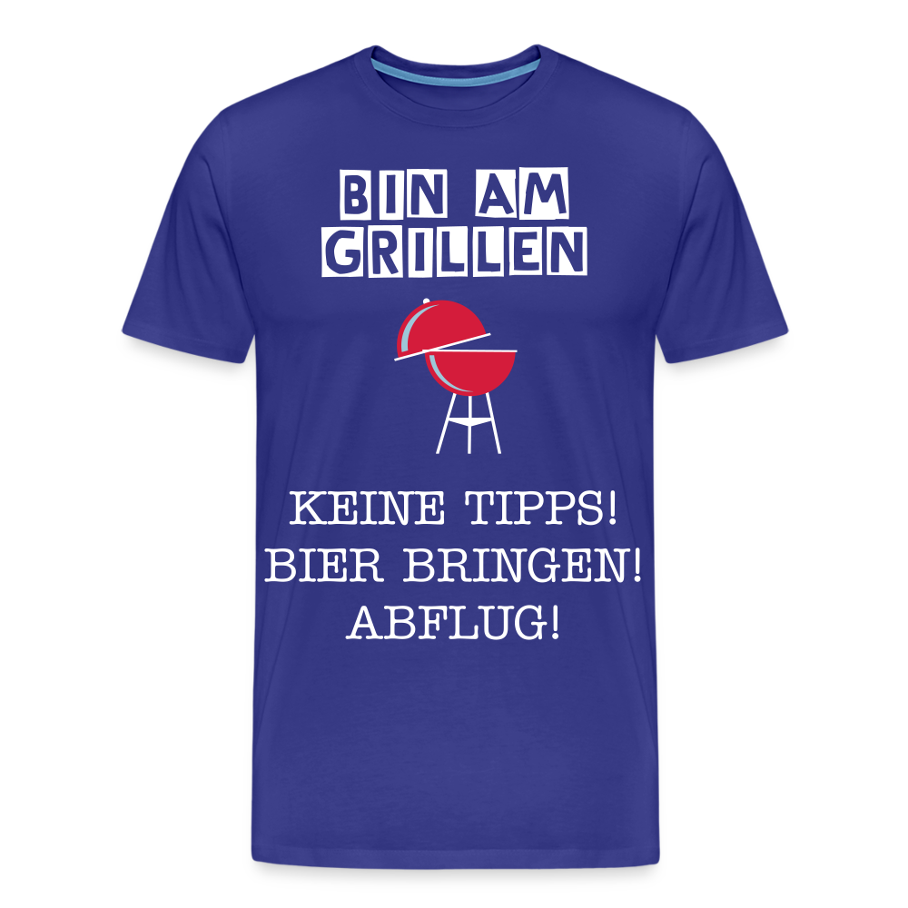 Männer Premium T-Shirt - Grillspruch Männer Shirt - Königsblau