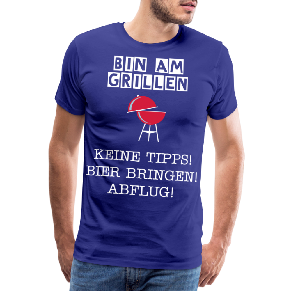 Männer Premium T-Shirt - Grillspruch Männer Shirt - Königsblau