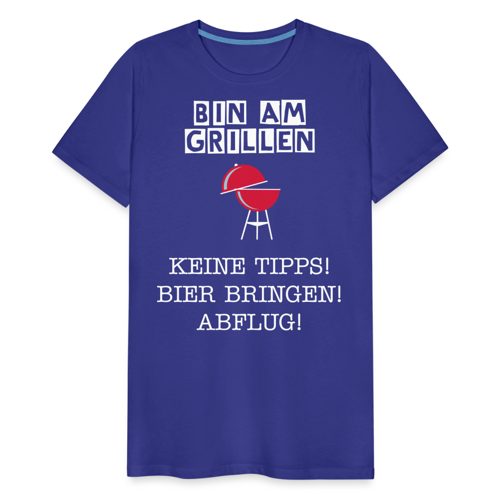 Männer Premium T-Shirt - Grillspruch Männer Shirt - Königsblau