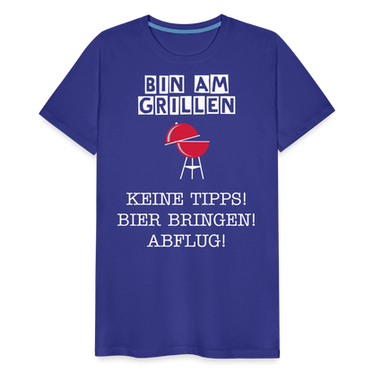 Männer Premium T-Shirt - Grillspruch Männer Shirt - Königsblau