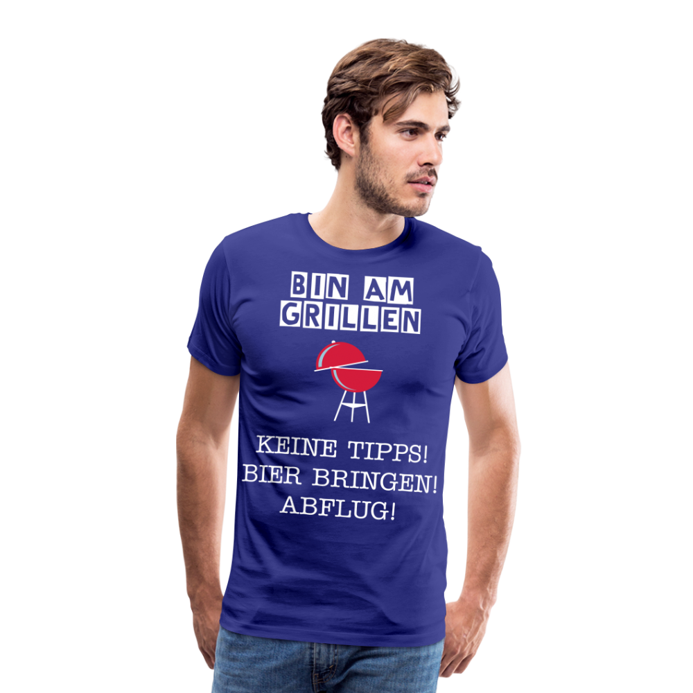 Männer Premium T-Shirt - Grillspruch Männer Shirt - Königsblau