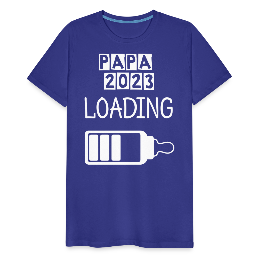 Männer Premium T-Shirt - Papa 2023 LOADING - Königsblau