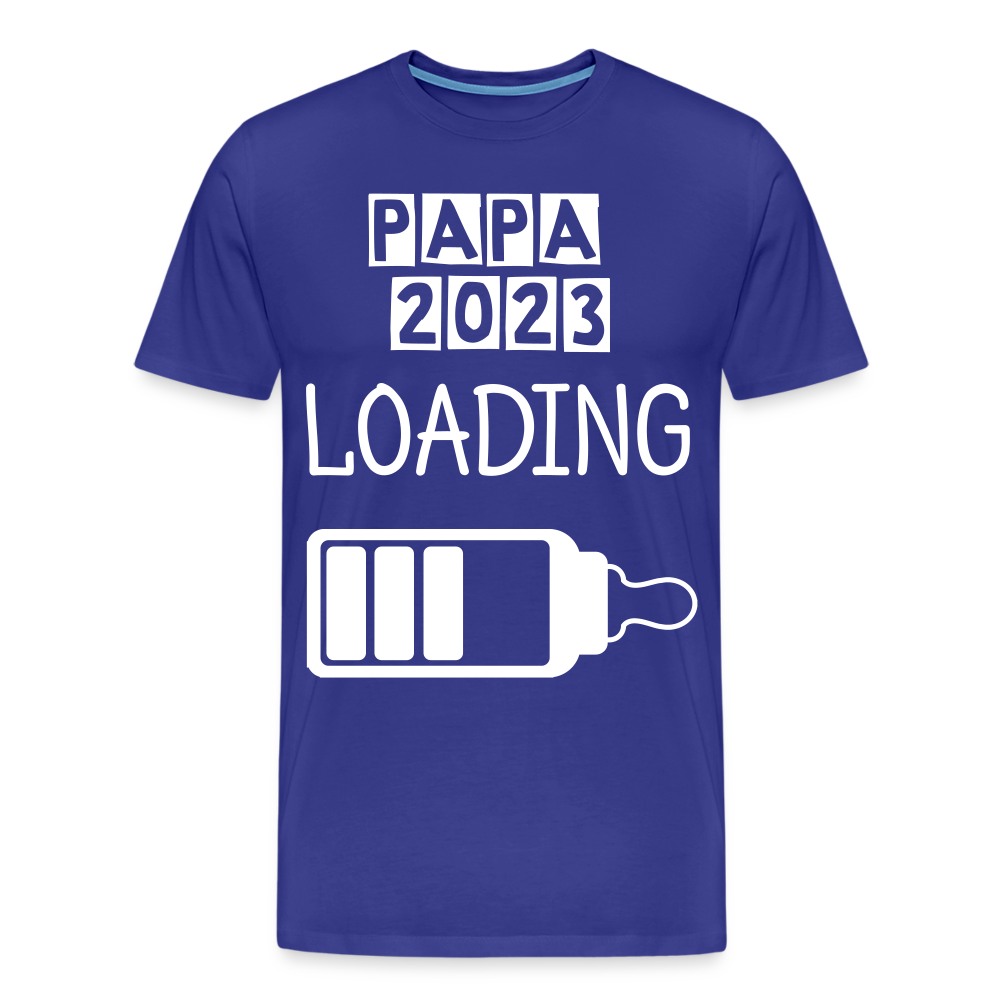 Männer Premium T-Shirt - Papa 2023 LOADING - Königsblau