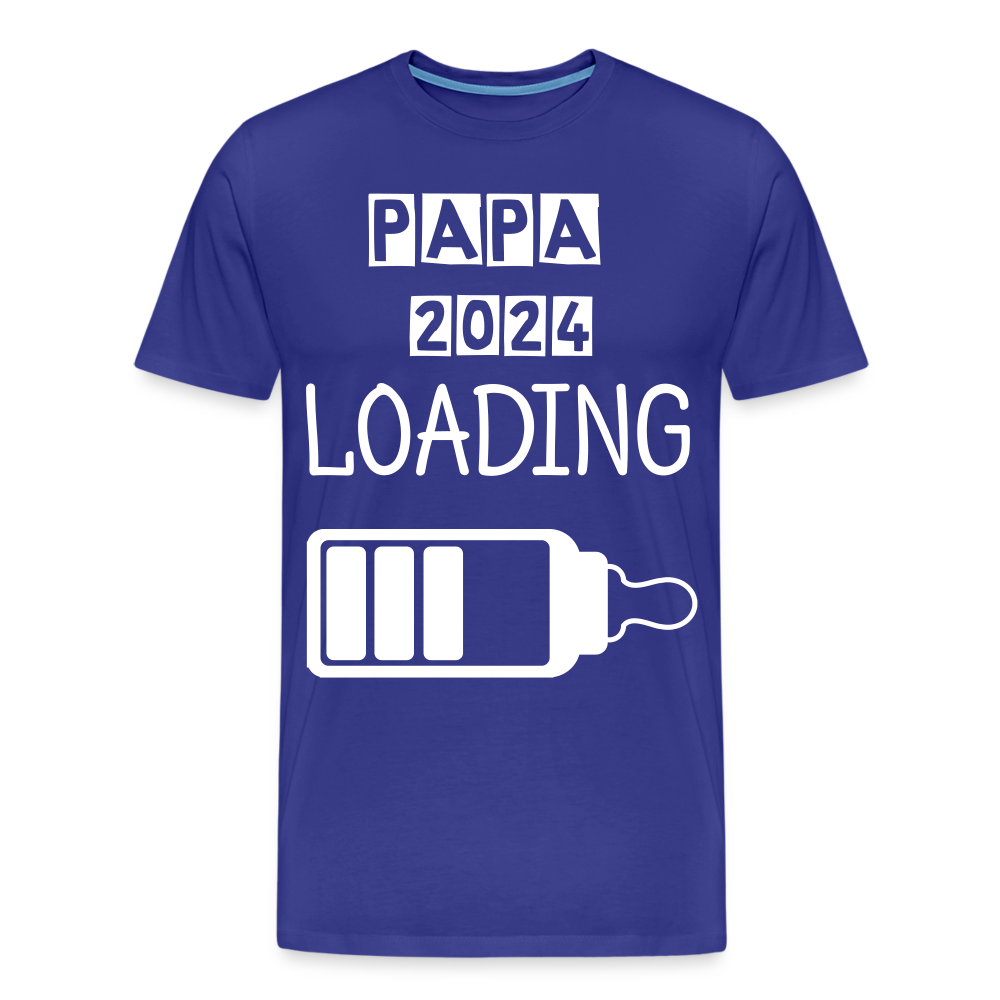 Männer Premium T-Shirt - Papa 2024 LOADING - Königsblau